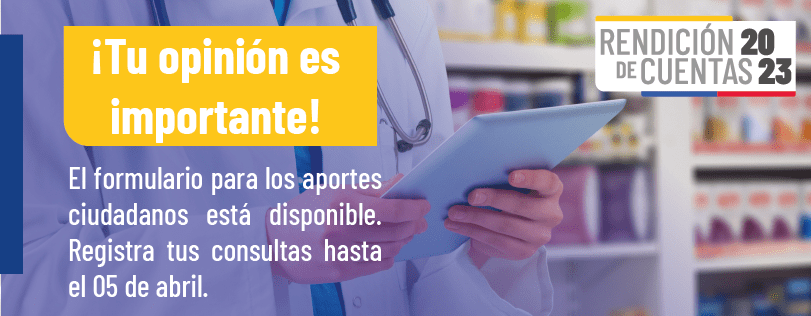 Rendición de Cuentas 2023 Consejo Nacional de Salud CONASA